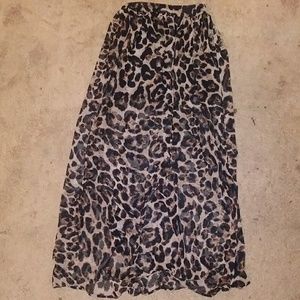 Cheetah Maxi Skirt- Forever 21